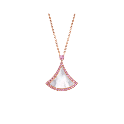 [Grace Jewelry]DREAM NECKLACE MOP DIAMOND PINK