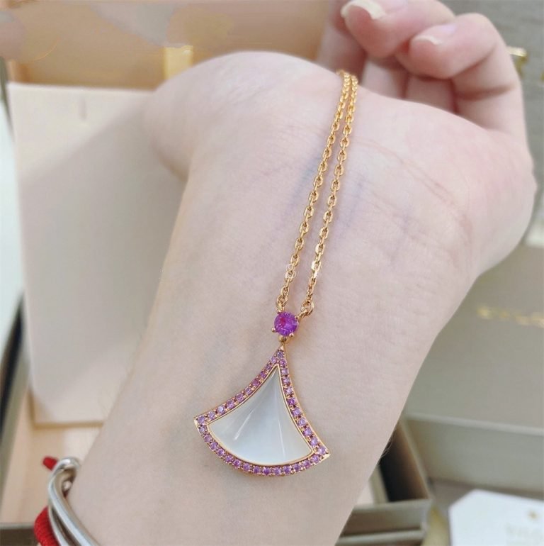 [Grace Jewelry]DREAM NECKLACE MOP DIAMOND PINK