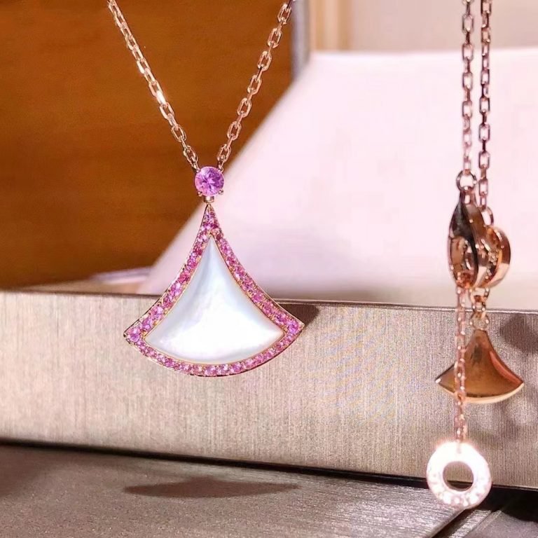 [Grace Jewelry]DREAM NECKLACE MOP DIAMOND PINK