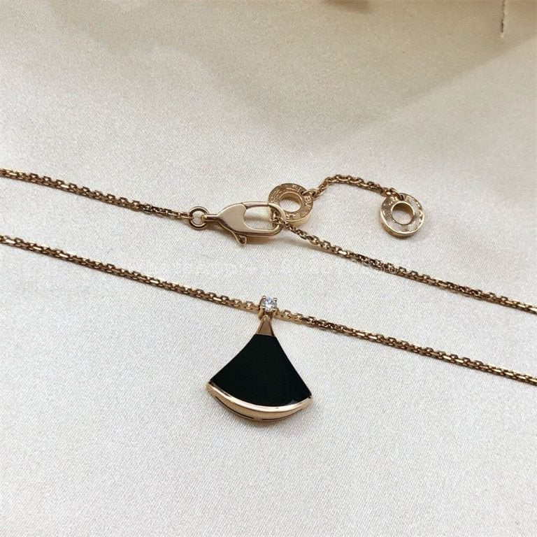 [Grace Jewelry]DREAM NECKLACE ONYX 1 DIAMOND