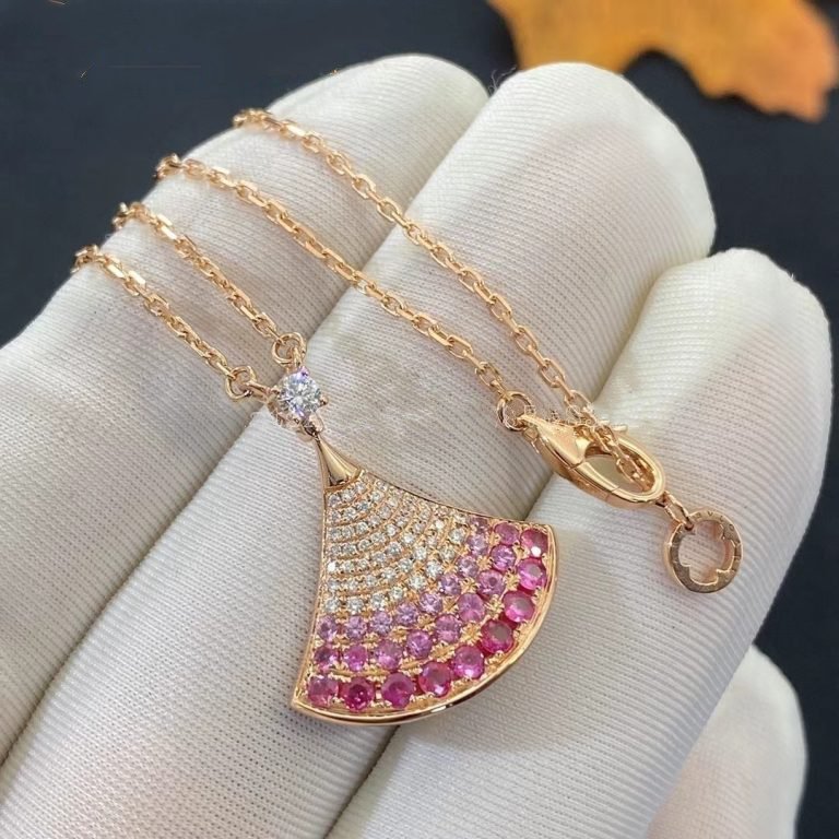 [Grace Jewelry]DREAM NECKLACE PINK GOLD PINK DIAMOND