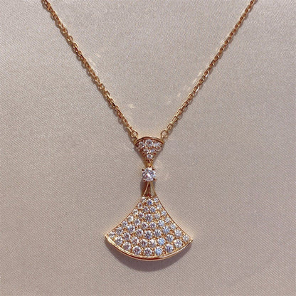 [Grace Jewelry]DREAM NECKLACE PINK GOLD FULL DIAMOND