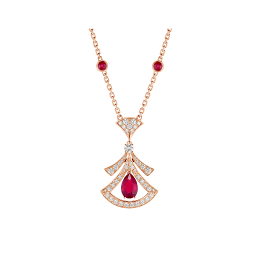 [Grace Jewelry]DREAM NECKLACE CARNELIAN DIAMOND PINK GOLD