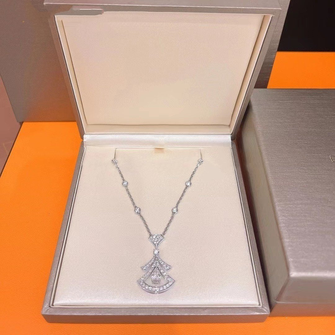 [Grace Jewelry]DREAM NECKLACE WHITE DIAMOND SILVER