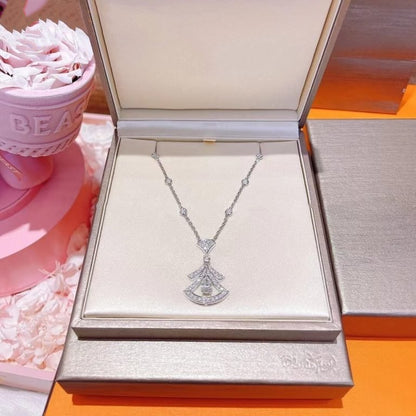 [Grace Jewelry]DREAM NECKLACE WHITE DIAMOND SILVER