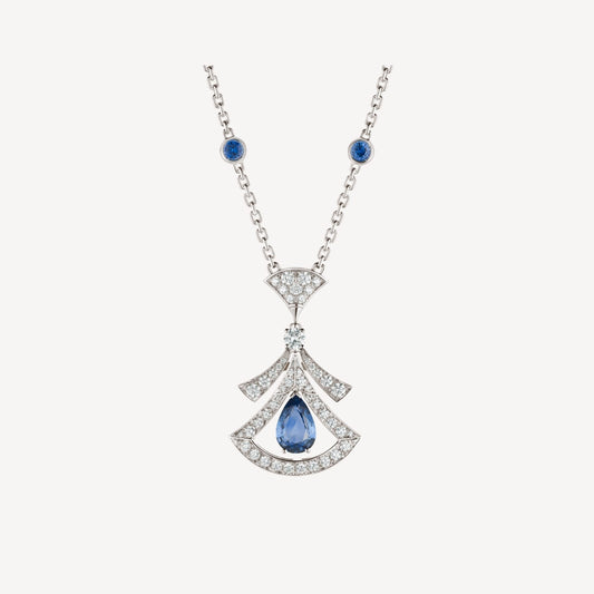 [Grace Jewelry]DREAM NECKLACE AGATE DIAMOND SILVER