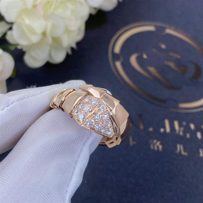 [Grace Jewelry]SERPENTI RING PINK GOLD DIAMOND