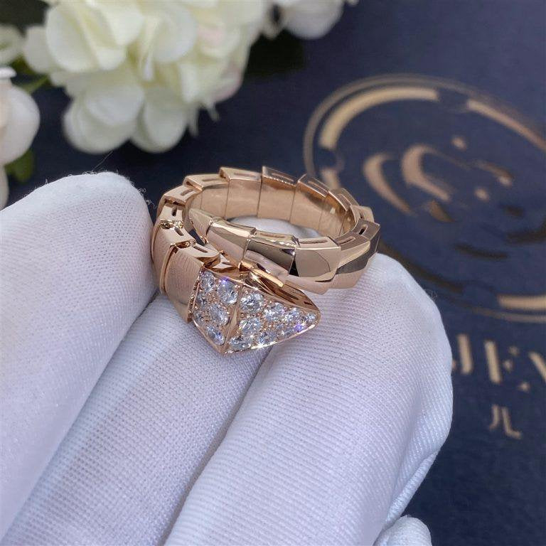 [Grace Jewelry]SERPENTI RING PINK GOLD DIAMOND