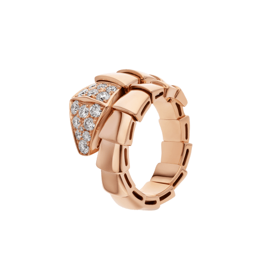 [Grace Jewelry]SERPENTI RING PINK GOLD DIAMOND