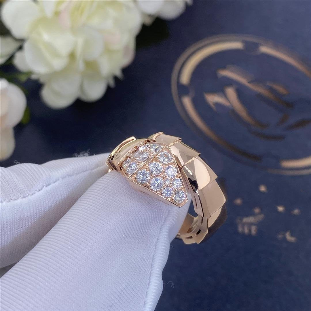 [Grace Jewelry]SERPENTI RING PINK GOLD DIAMOND