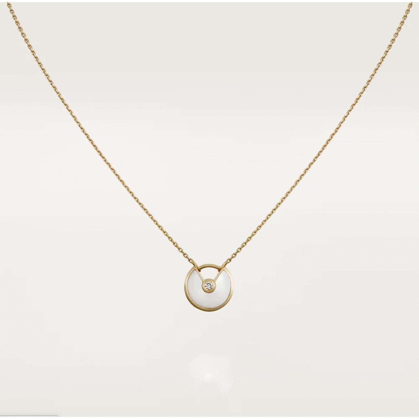 [Grace Jewelry]AMULETTE ROSE GOLD MOP NECKLACE