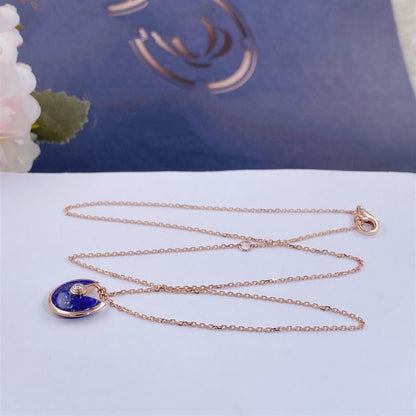 [Grace Jewelry]AMULETTE ROSE GOLD AGATE NECKLACE