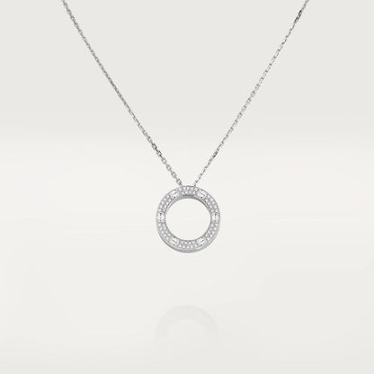 [Grace Jewelry]LOVE NECKLACE ADJUSTABLE SILVER