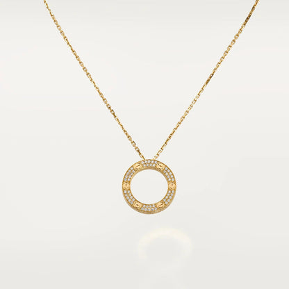 [Grace Jewelry]LOVE NECKLACE ADJUSTABLE ROSE GOLD