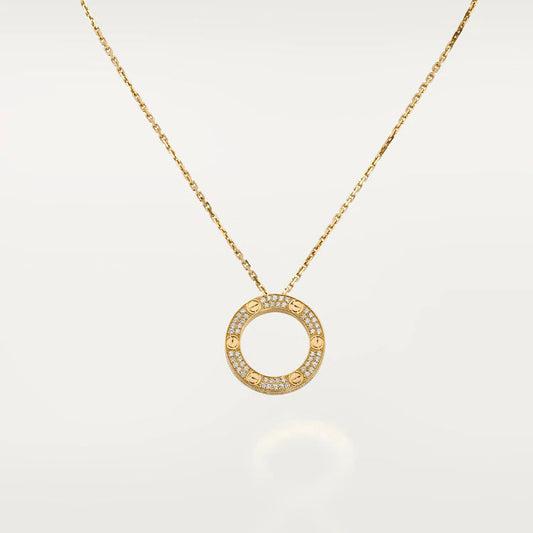 [Grace Jewelry]LOVE NECKLACE ADJUSTABLE ROSE GOLD