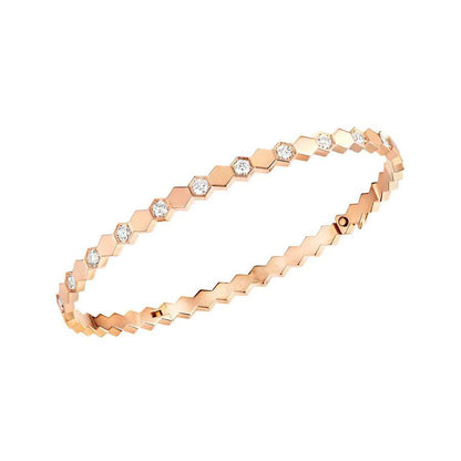 [Grace Jewelry]BEE LOVE PINK GOLD DIAMOND BRACELET