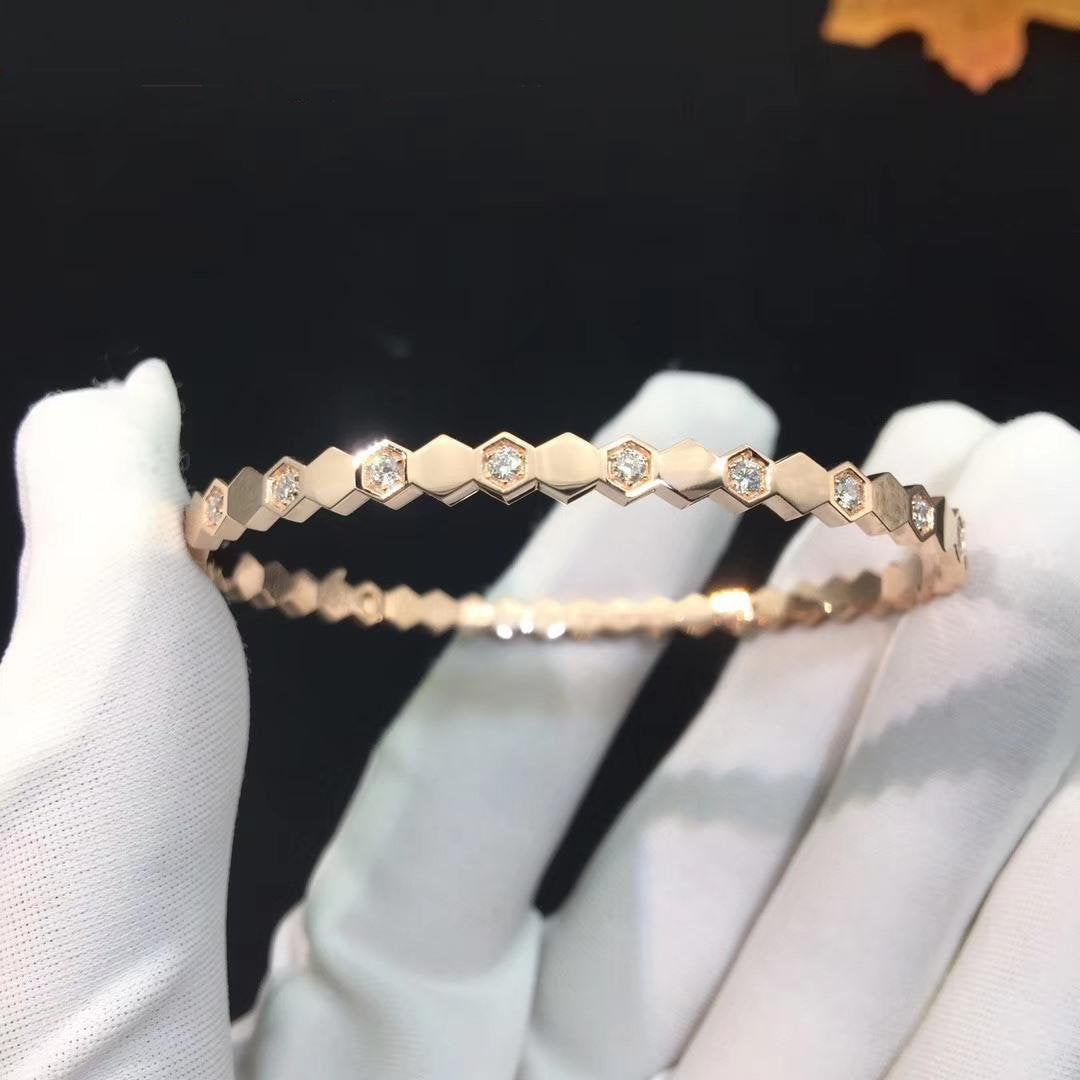 [Grace Jewelry]BEE LOVE PINK GOLD DIAMOND BRACELET