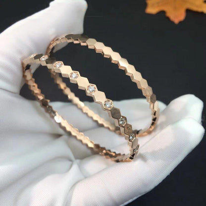 [Grace Jewelry]BEE LOVE PINK GOLD DIAMOND BRACELET