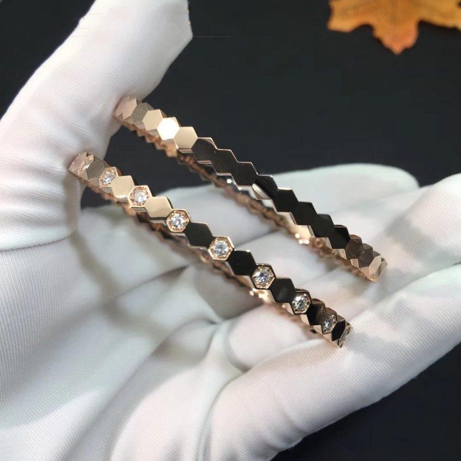 [Grace Jewelry]BEE LOVE PINK GOLD DIAMOND BRACELET