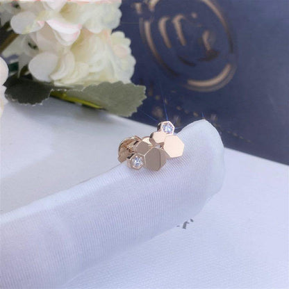 [Grace Jewelry]BEE LOVE PINK GOLD DIAMOND EARRINGS