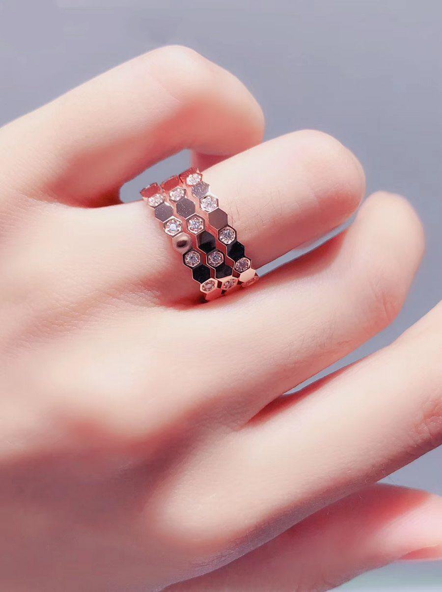 [Grace Jewelry]BEE LOVE RING PINK GOLD DIAMOND