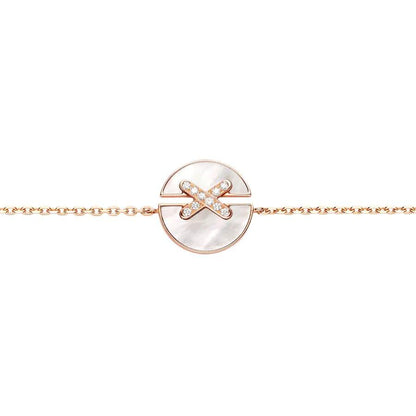 [Grace Jewelry]JEUX DE BRACELET MOP PINK GOLD DIAMONDS