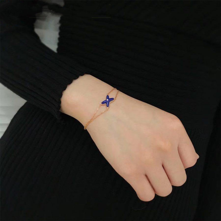 [Grace Jewelry]Hollow Design Four-Leaf Clover Flower Shape Ring