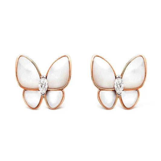 [Grace Jewelry]BUTTERFLY MOP DIAMOND EARRINGS