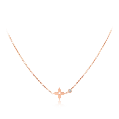 [Grace Jewelry]BLOSSOM PENDANT PINK GOLD AND DIAMOND