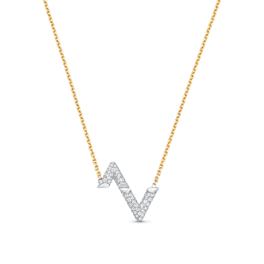 [Grace Jewelry]VOLT SILVER DIAMOND PEDANT NECKLACE