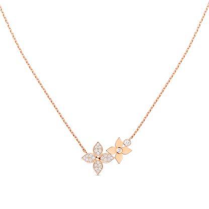 [Grace Jewelry]STAR BLOSSOM NECKLACE PINK GOLD DIAMONDS