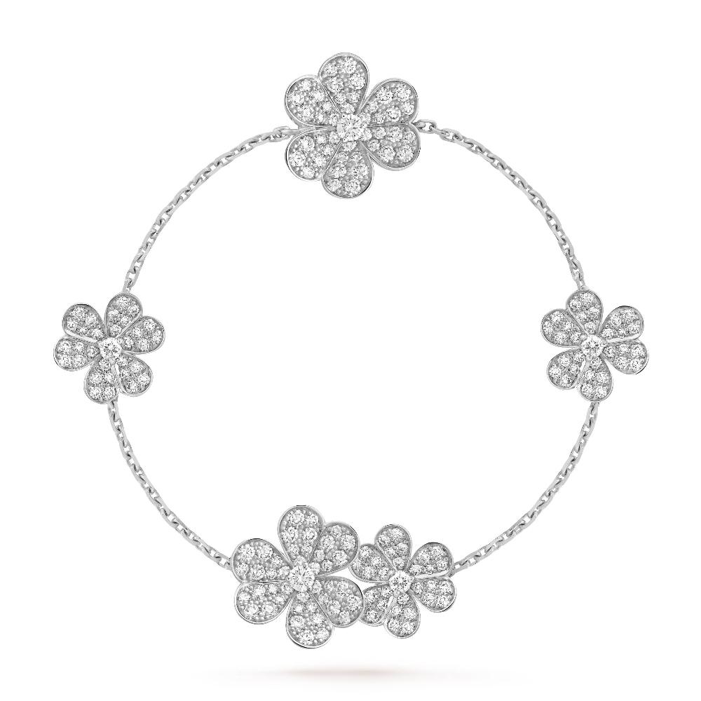 [Grace Jewelry]FRIVOLE SILVER 5 FLOWERS BRACELET