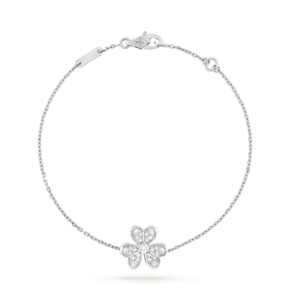 [Grace Jewelry]FRIVOLE SILVER FLOWER DIAMOND BRACELET