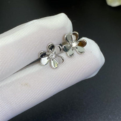 [Grace Jewelry]FRIVOLE MINI SILVER FLOWER EARRINGS