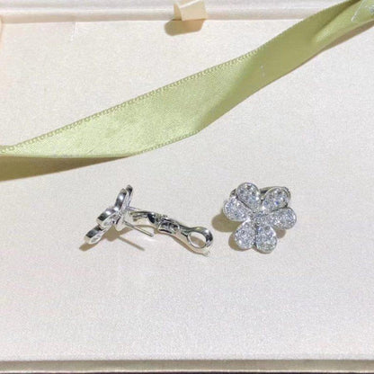 [Grace Jewelry]FRIVOLE SILVER FLOWER DIAMOND EARRINGS