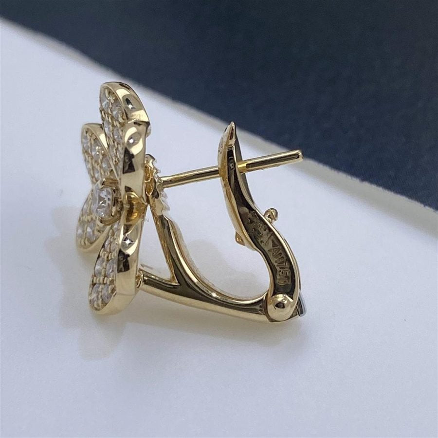 [Grace Jewelry]FRIVOLE GOLD FLOWER DIAMOND EARRINGS