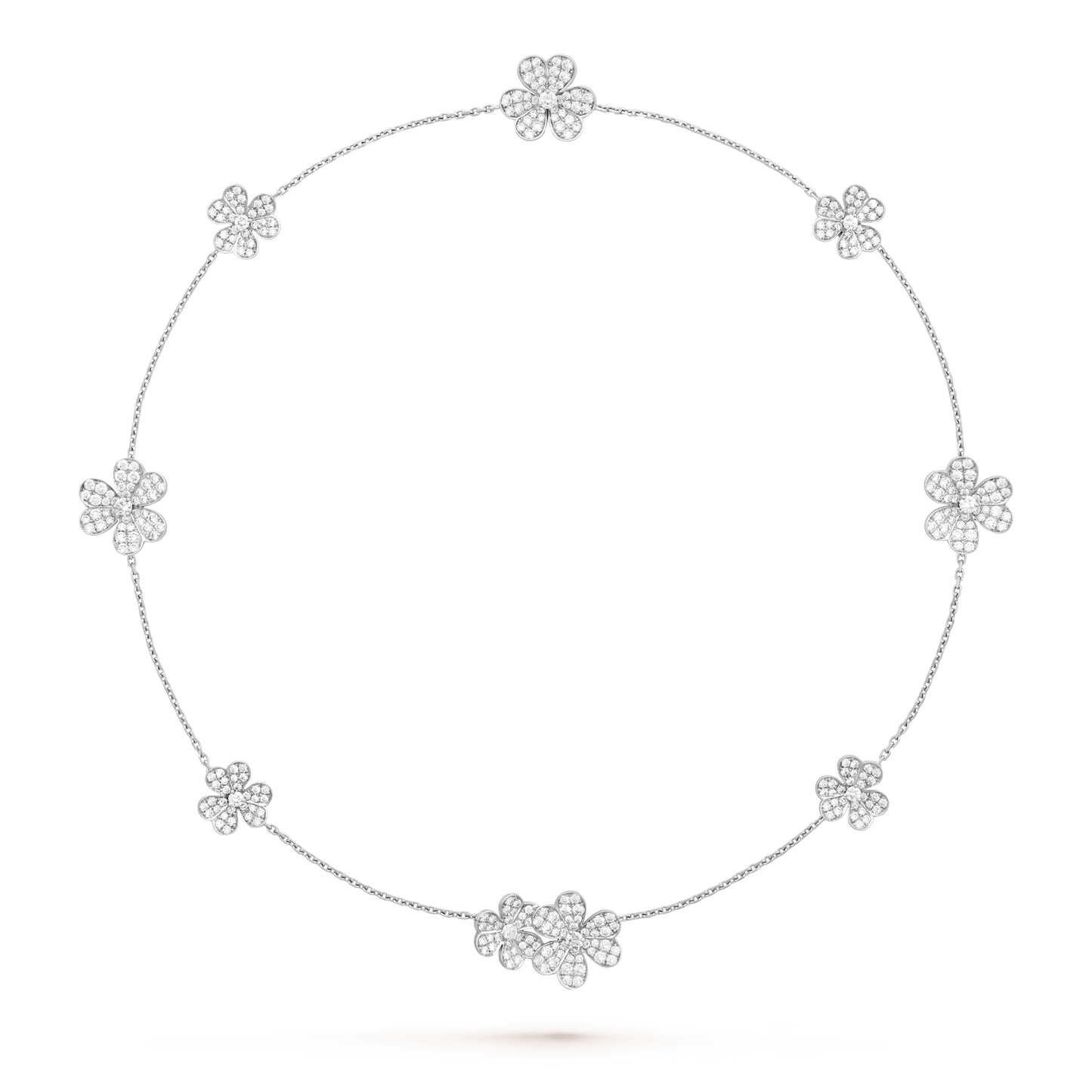 [Grace Jewelry]FRIVOLE SILVER 9 FLOWERS NECKLACE