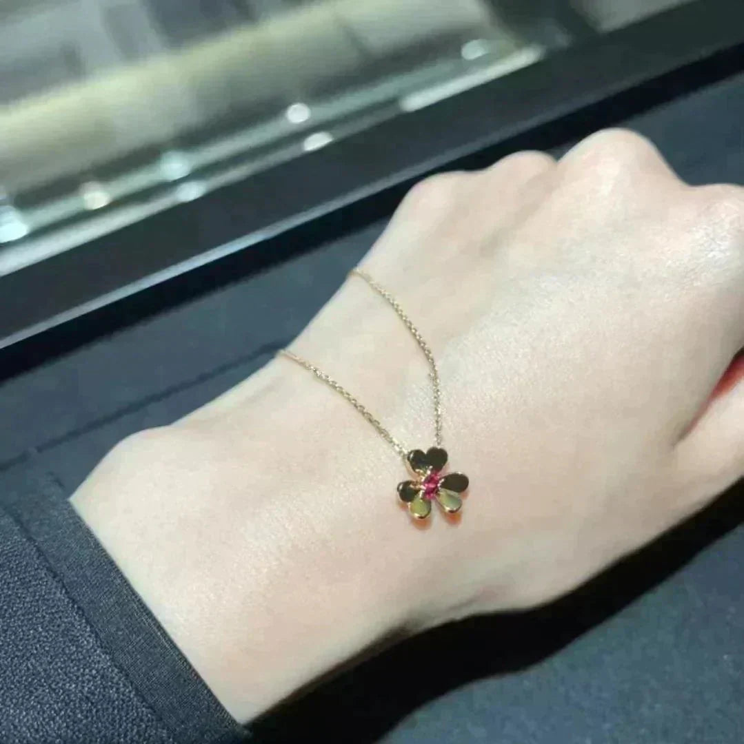 [Grace Jewelry]FRIVOLE GOLD FLOWER NECKLACE