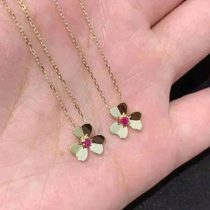 [Grace Jewelry]FRIVOLE GOLD FLOWER NECKLACE