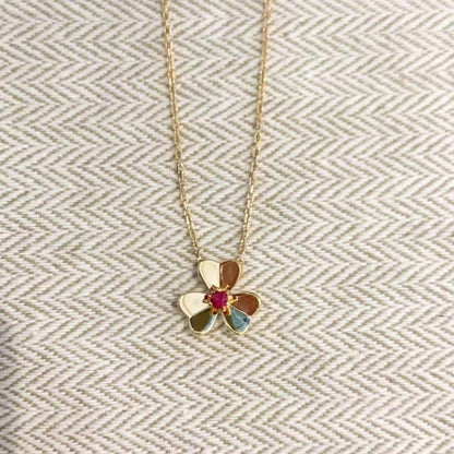 [Grace Jewelry]FRIVOLE GOLD FLOWER NECKLACE