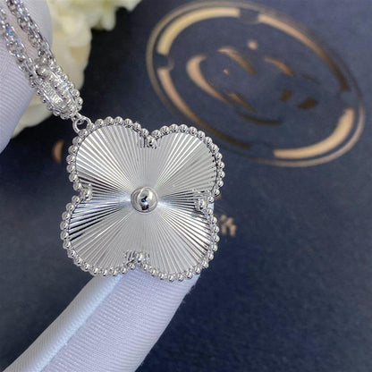 [Grace Jewelry]CLOVER 25MM SILVER BIG CLOVER NECKLACE