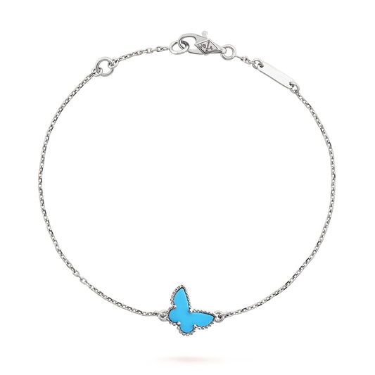 [Grace Jewelry]BUTTERFLY TURQUOISE BUTTERFLY BRACELET SILVER