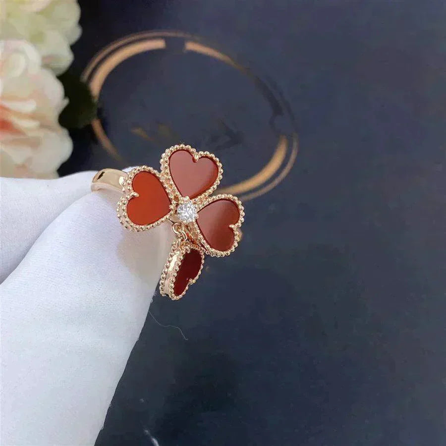 [Grace Jewelry]SWEET CLOVER CARNELIAN RING