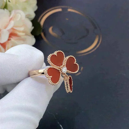 [Grace Jewelry]SWEET CLOVER CARNELIAN RING