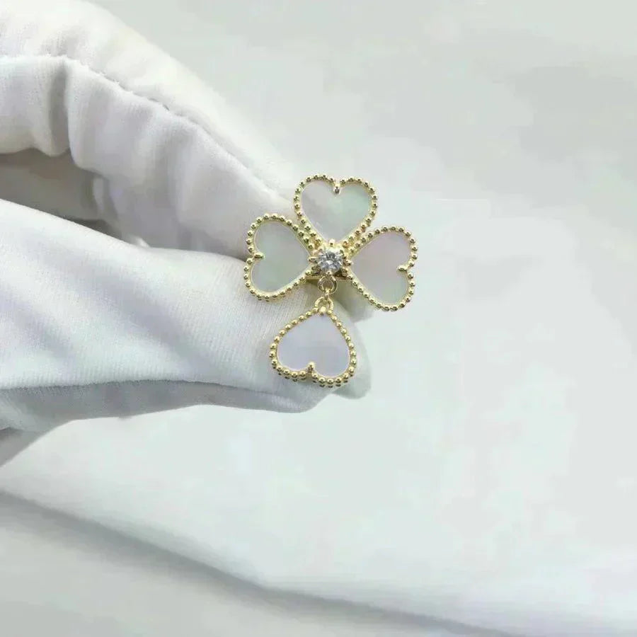 [Grace Jewelry]SWEET CLOVER WHITE MOP RING