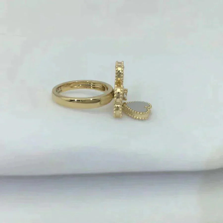 [Grace Jewelry]SWEET CLOVER WHITE MOP RING