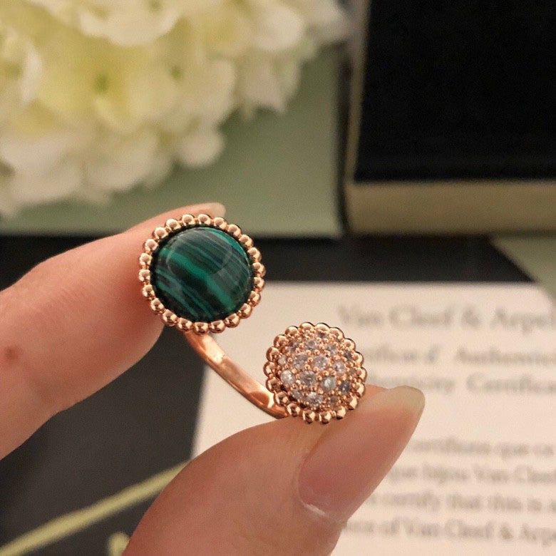 [Grace Jewelry]PERLEE COULEURS DIAMOND ROSE GOLD BETWEEN THE FINGER RING