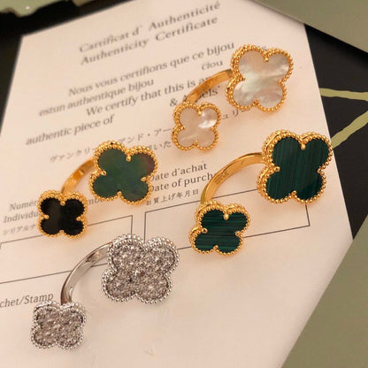 [Grace Jewelry]CLOVER BETWEEN THE FINGER RING