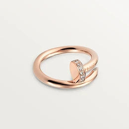 [Grace Jewelry]JUSTE RING 2.65MM PINK GOLD DIAMOND