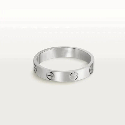 [Grace Jewelry]LOVE RING 4MM 1 DIAMOND SILVER